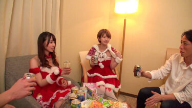 クリスマスにはしゃぐサンタコスの美女をナンパしてエッチなハメ撮りクリスマスww｜h_1594spro00154